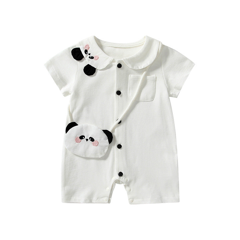 Summer Arrival Baby Unisex Short Sleeves Cute Panda Pattern Rompers, MyKids-USA®, Baby One-Pieces, MyKids-USA -  -  -  -  -  -  - 