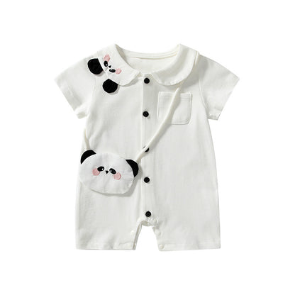 Summer Arrival Baby Unisex Short Sleeves Cute Panda Pattern Rompers, MyKids-USA®, Baby One-Pieces, MyKids-USA -  -  -  -  -  -  - 