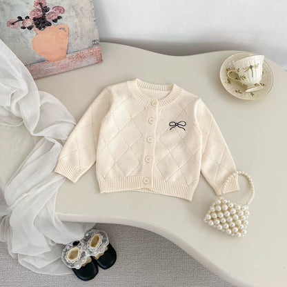 Spring and Autumn Kids Girls Argyle Pattern Long Sleeves Cardigan and Pants Clothing Set, MyKids-USA®, Baby & Toddler Outfits, MyKids-USA -  -  -  -  -  -  - 