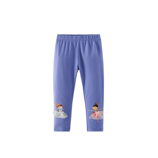 Autumn Arrival Baby Kids Girls Cartoon Pattern Pants, MyKids-USA®, Trousers, MyKids-USA - Size/Age - 100 (2-3Y) - Color - Purple -  -  - TR2509142210-A