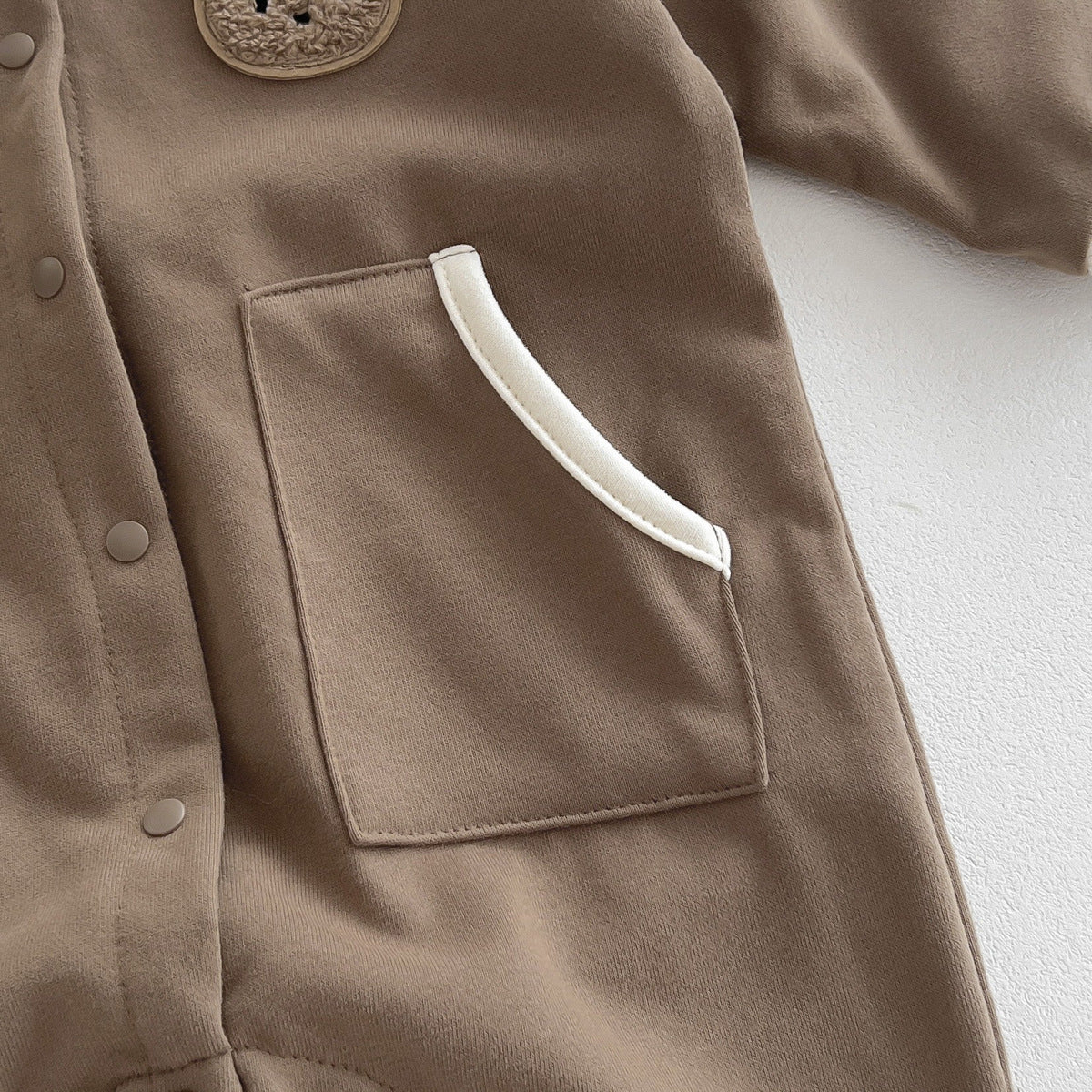 Autumn Arrival Baby Unisex Long Sleeves Teddy Bear Pattern Casual Hooded Rompers, MyKids-USA®, Baby One-Pieces, MyKids-USA -  -  -  -  -  -  - 