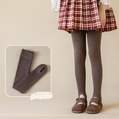 Autumn and Spring Baby Kids Girls Breathable Solid Color Tights 60-78cm, MyKids-USA®, Baby & Toddler Socks & Tights, MyKids-USA - Size/Age - M (4-6Y) - Color - Coffee -  -  - TR2601112239-C.