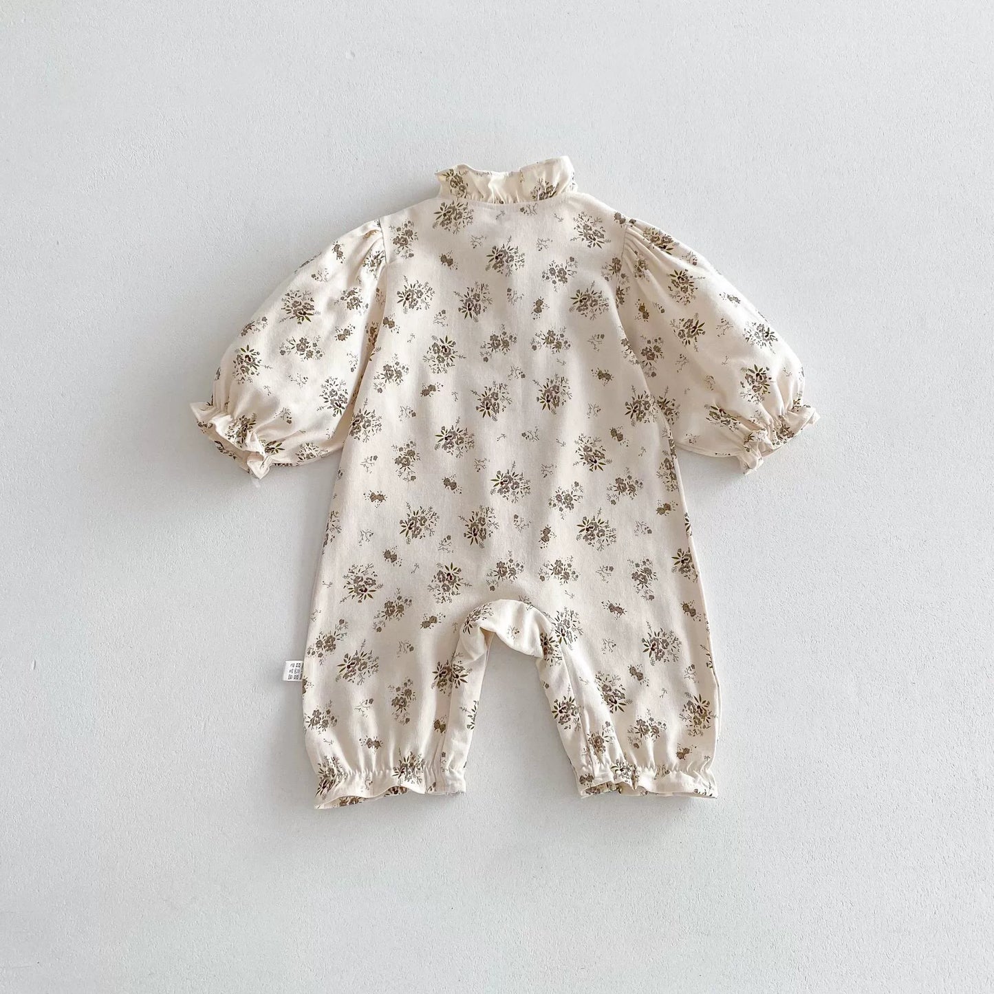 Autumn Hot Selling Baby Girls Long Sleeves Single Breasted Floral Rompers, MyKids-USA®, Baby One-Pieces, MyKids-USA -  -  -  -  -  -  - 