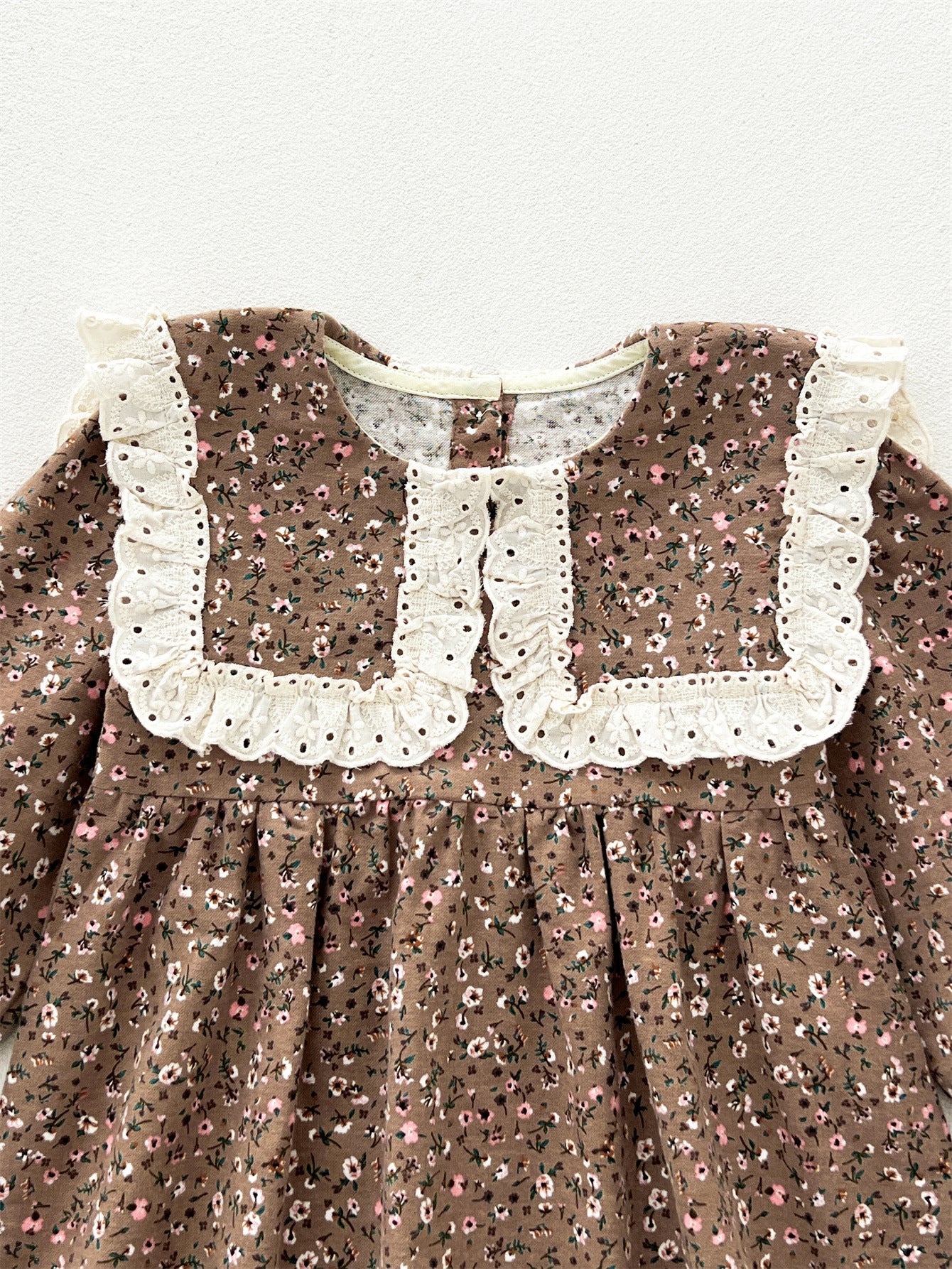 Spring Arrival Baby Girls Long Sleeves Vintage Floral Pattern Dress, MyKids-USA®, Baby & Toddler Dresses, MyKids-USA -  -  -  -  -  -  - 