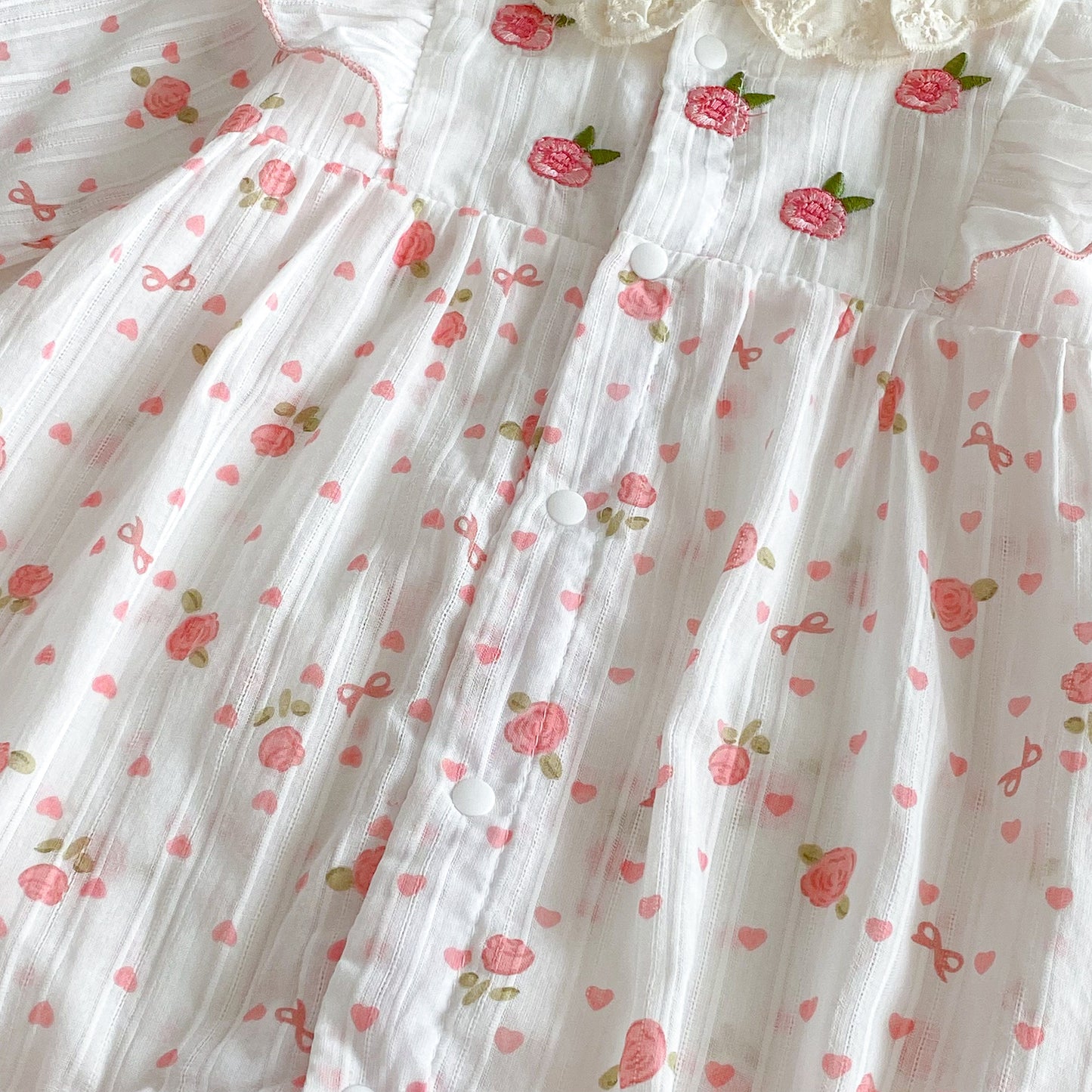 Spring and Summer Arrival Baby Girls Long Sleeves or Short Sleeves Flowers Pattern Rompers