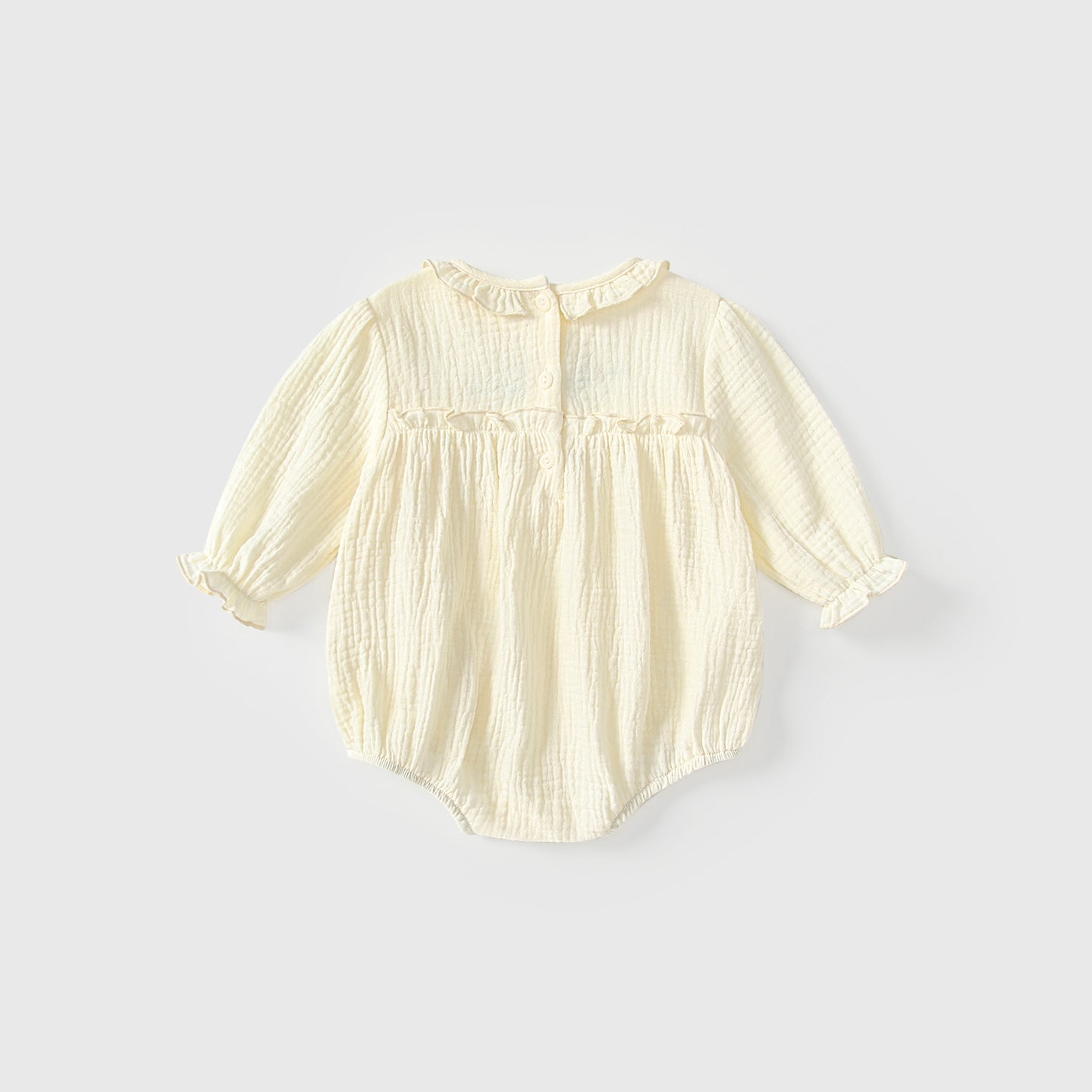 Arrival Autumn Baby Girls Flowers Embroidery Long Sleeves Onesies with Collar, MyKids-USA®, Baby One-Pieces, MyKids-USA -  -  -  -  -  -  - 