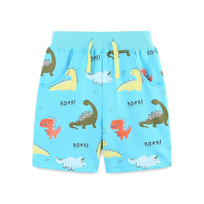 Summer Arrival Baby Kids Boys Cotton Casual Style Cartoon Dinosaurs Pattern Shorts, MyKids-USA®, Toddler Underwear, MyKids-USA - Size/Age - 90 (12-24M) - Color - Blue -  -  - TR2506291645-A
