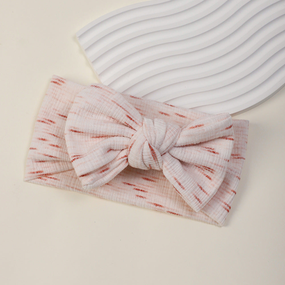 Printed Bow Headband for Baby with Fontanelle Protection, MyKids-USA®, Hair Pins, Claws & Clips, MyKids-USA - Size/Age - Average Size (0-6Y） - Color - Pink -  -  - TR2411282308-D.