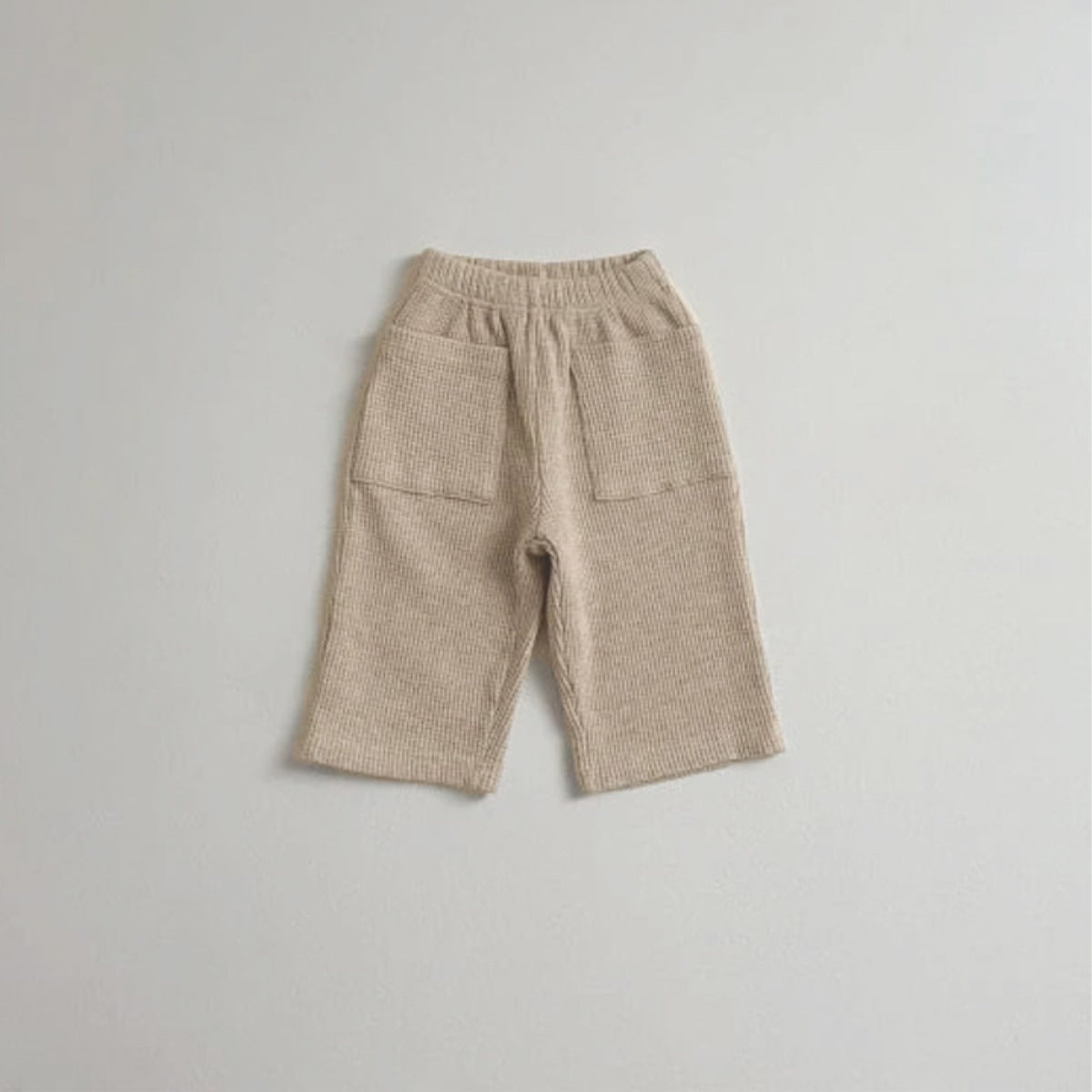 Arrival Baby Kids Boy And Girl Solid Color Waffle Grid Winter and Autumn Casual Pants, MyKids-USA®, Trousers, MyKids-USA - Size/Age - 73 (6-9M) - Color - Beige -  -  - TR2601061545-A.