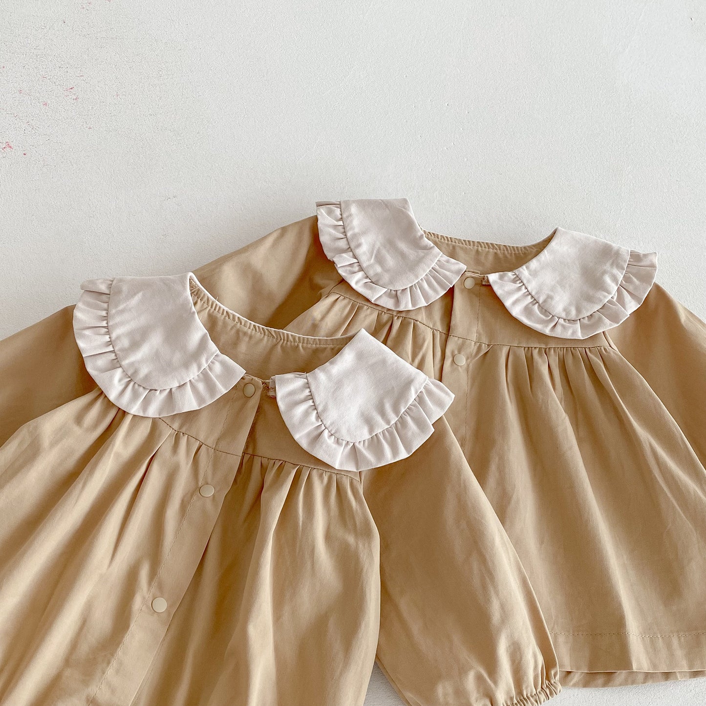 Autumn Arrival Baby Girls Color Patchwork Long-sleeved Onesies and Dress – Princess Sister Matching Set, MyKids-USA®, Baby & Toddler Dresses, MyKids-USA -  -  -  -  -  -  - 