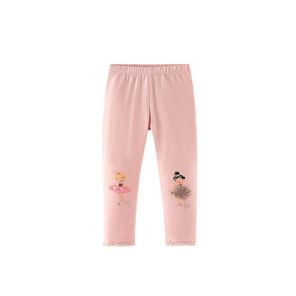 Autumn Arrival Baby Kids Girls Cartoon Pattern Cute Pants, MyKids-USA®, Trousers, MyKids-USA - Size/Age - 100 (2-3Y) - Color - Pink -  -  - TR2509182320-A