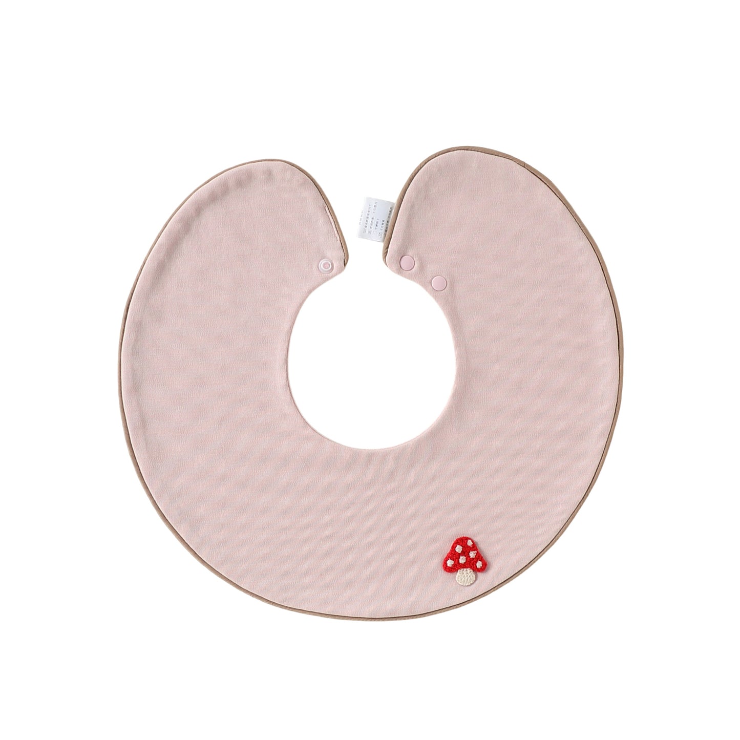 Adorable Fruits Cartoon Pattern Snap-on Round Shaped Bib, MyKids-USA®, Bibs, MyKids-USA - Size/Age - S (0-3Y) - Color - Pink -  -  - TR2605011546-F.