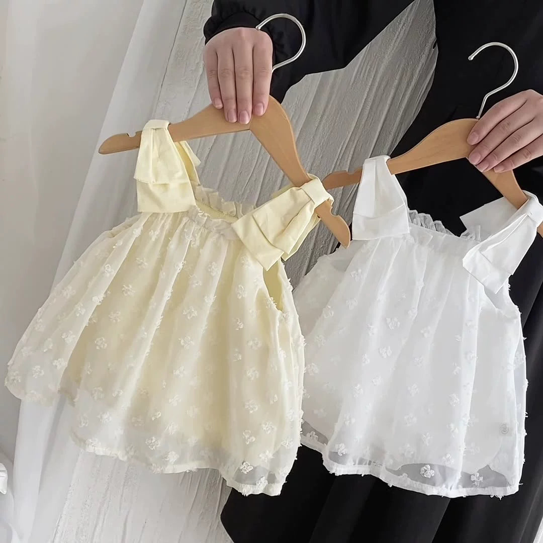 Summer Arrival Baby Girls Flowers Jacquard Tulle Design Sleeveless Dress, MyKids-USA®, Baby & Toddler Dresses, MyKids-USA -  -  -  -  -  -  - 