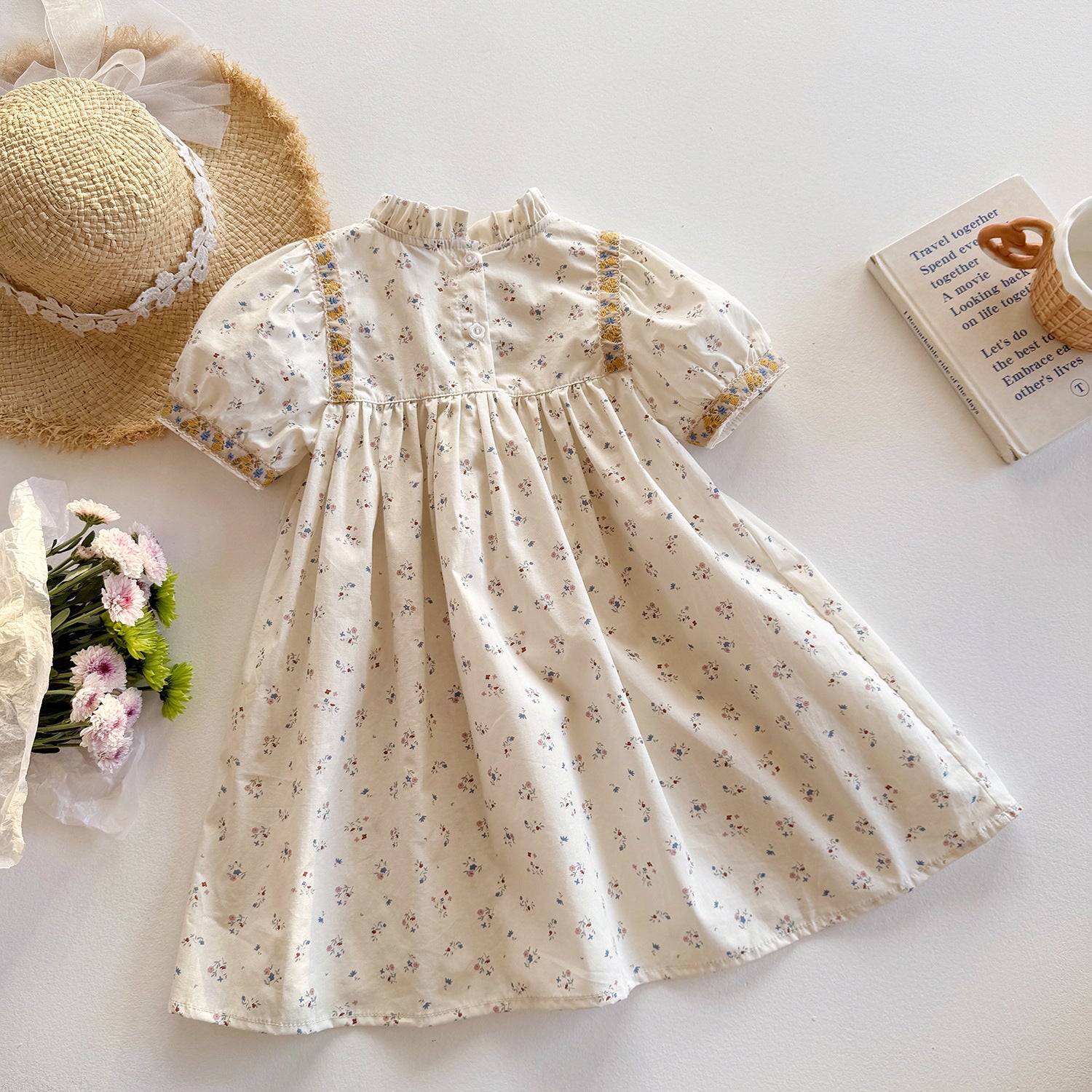 cute summer dresses short sleeve VKEKIEO Womens Summer Dresses Mini Crew Neck Short Sleeve Floral Blue XL