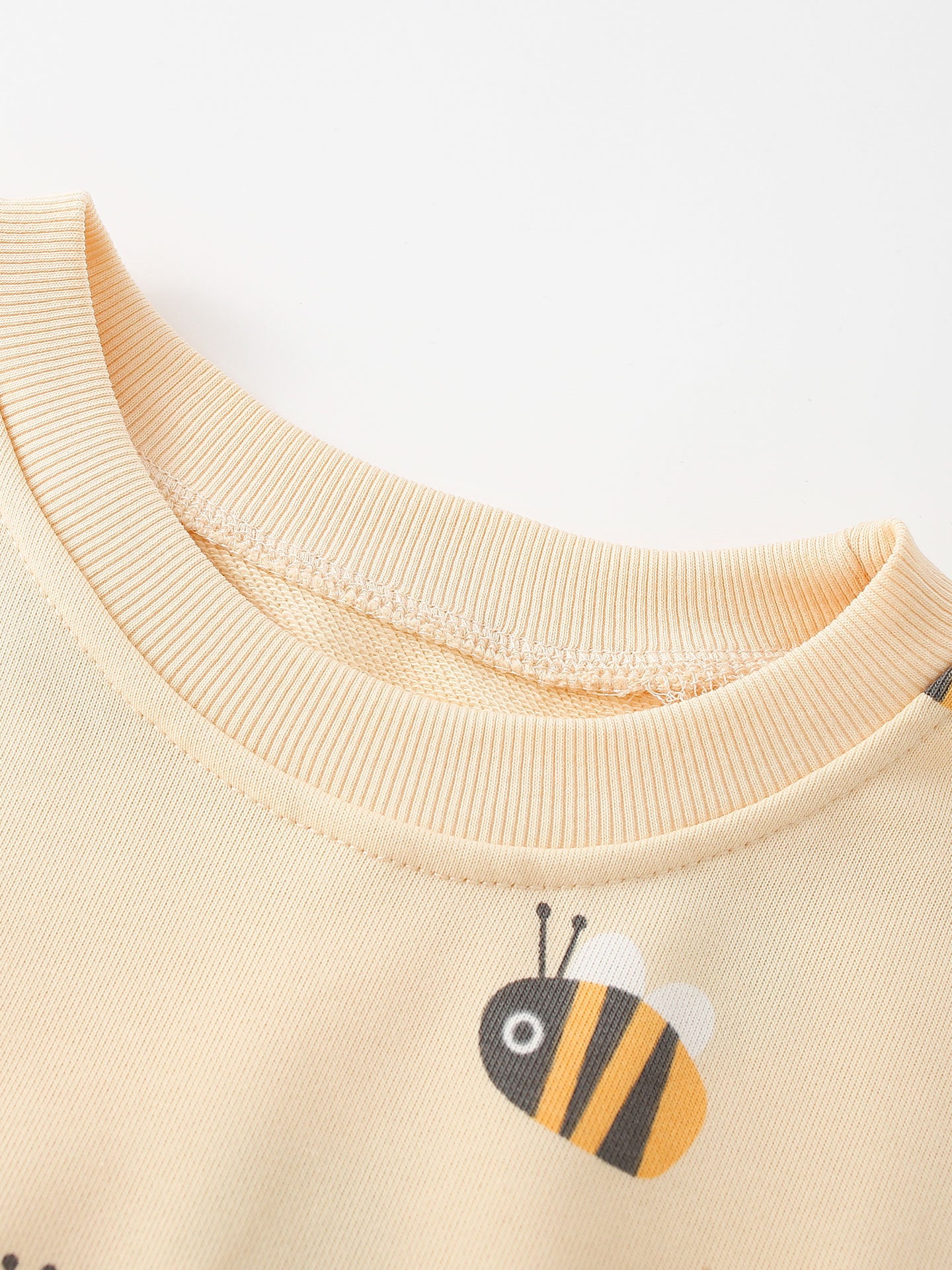 MyKids-USA® Winter Autumn Baby Kids Girls Bee Cartoon Pattern Long Sleeves Sweatshirt and Striped Pants Clothing Set