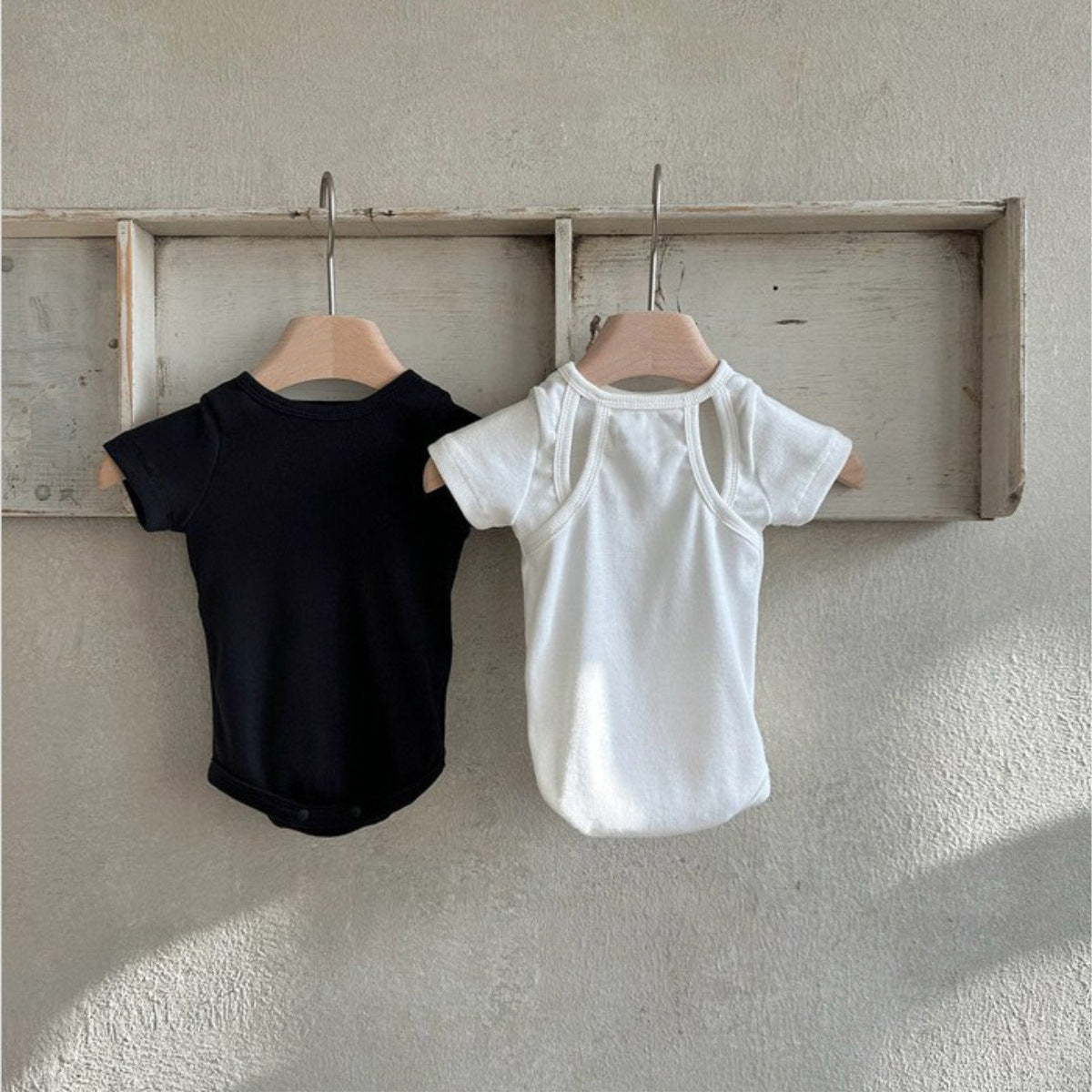 Summer Arrival Baby Unisex Simple Short Sleeves Solid Color Onesies, MyKids-USA®, Baby One-Pieces, MyKids-USA -  -  -  -  -  -  - 