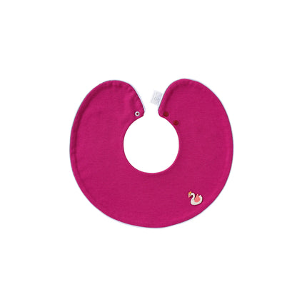 Adorable Cartoon and Fruits Pattern Cotton Snap-on Round Shaped Bib, MyKids-USA®, Bibs, MyKids-USA® - Size/Age - S (0-1Y) - Color - Red -  -  - TR2604242323-H.