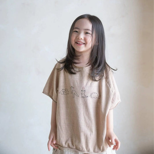 Summer Hot Selling Baby Kids Unisex Short Sleeves Cartoon Dinosaurs Pattern T-shirt, MyKids-USA®, Baby & Toddler Tops, MyKids-USA - Size/Age - 73 (6-9M) - Color - Beige -  -  - TR2506061635-A