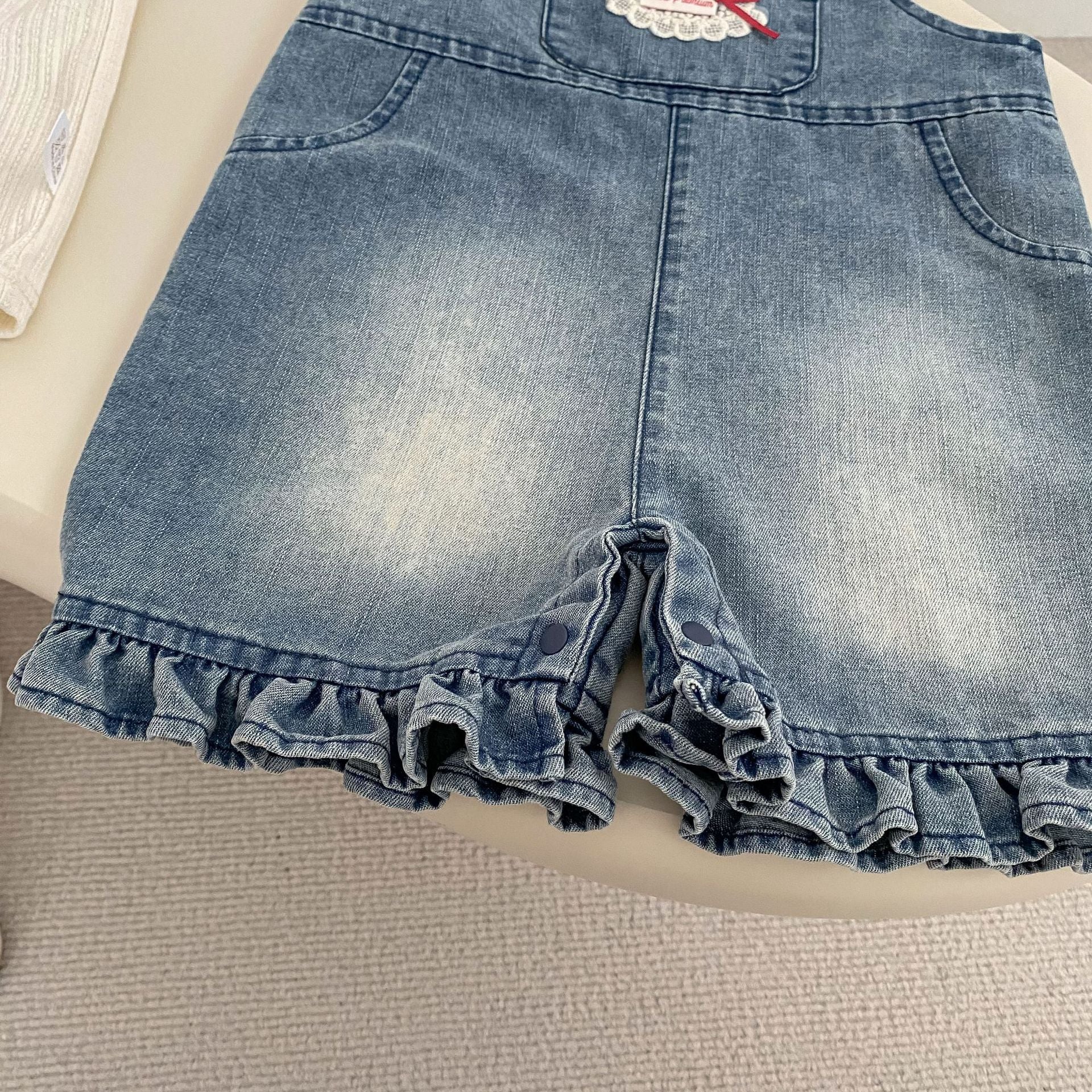 Design Summer Baby Kids Girls Sleeveless Embroidered Overalls, MyKids-USA®, Baby & Children's One-Pieces, MyKids-USA -  -  -  -  -  -  - .