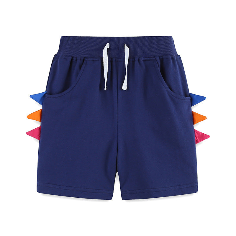Summer Arrival Kids Boys Cotton Casual Style Color Patchwork Shorts, MyKids-USA®, Shorts, MyKids-USA - Size/Age - 90 (12-24M) - Color - Navy Blue (Dark Blue) -  -  - TR2505052328
