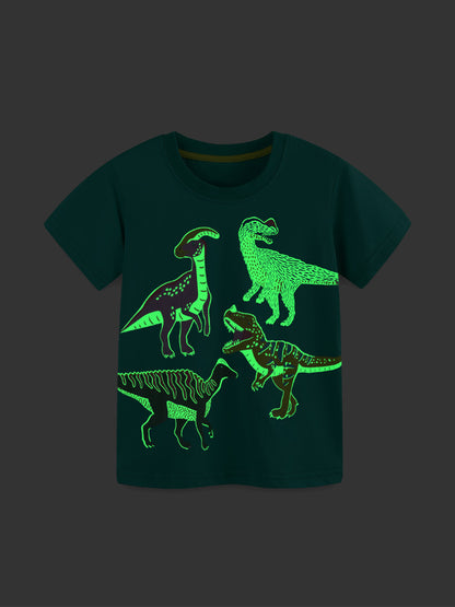 Summer Baby Kids Casual Cartoon Pattern T-shirt Clothing Set for Boys