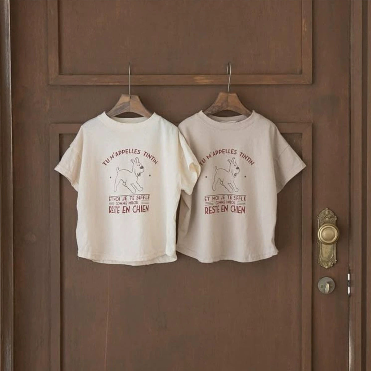 Summer Hot Selling Baby Kids Unisex Short Sleeves Cartoon Puppy Pattern T-shirt, MyKids-USA®, Baby & Toddler Tops, MyKids-USA - Soze/Age - 73 (6-9M) - Color - Apricot -  -  - TR2506061822-A