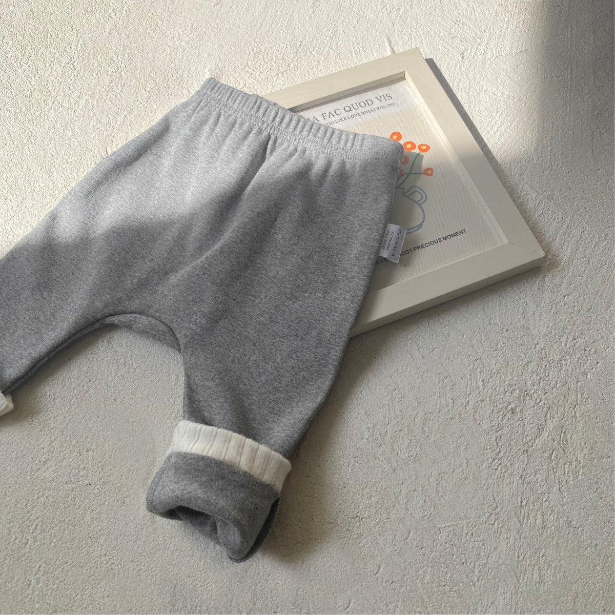 Arrival Baby Boy And Girl Solid Color/Color Patchwork Winter and Autumn Casual Elastic Pants
