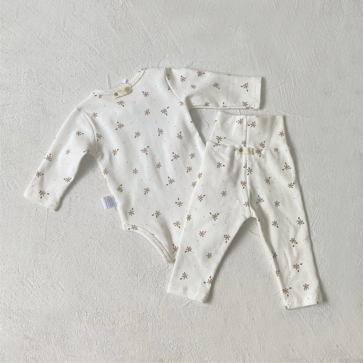 MyKids-USA® Spring and Autumn Baby Kids Girls Long Sleeves Floral Onesies and Pants Clothing Set