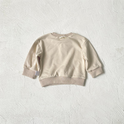 Arrival Spring and Autumn Baby Kids Unisex Letters Pattern Pullover