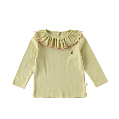 Autumn and Spring Arrival Baby Kids Girls Long Sleeves Flowers Pattern Top, MyKids-USA®, Baby & Toddler Tops, MyKids-USA - Size/Age - 73 (6-9M) - Color - Light Green -  -  - TR2509192336-D