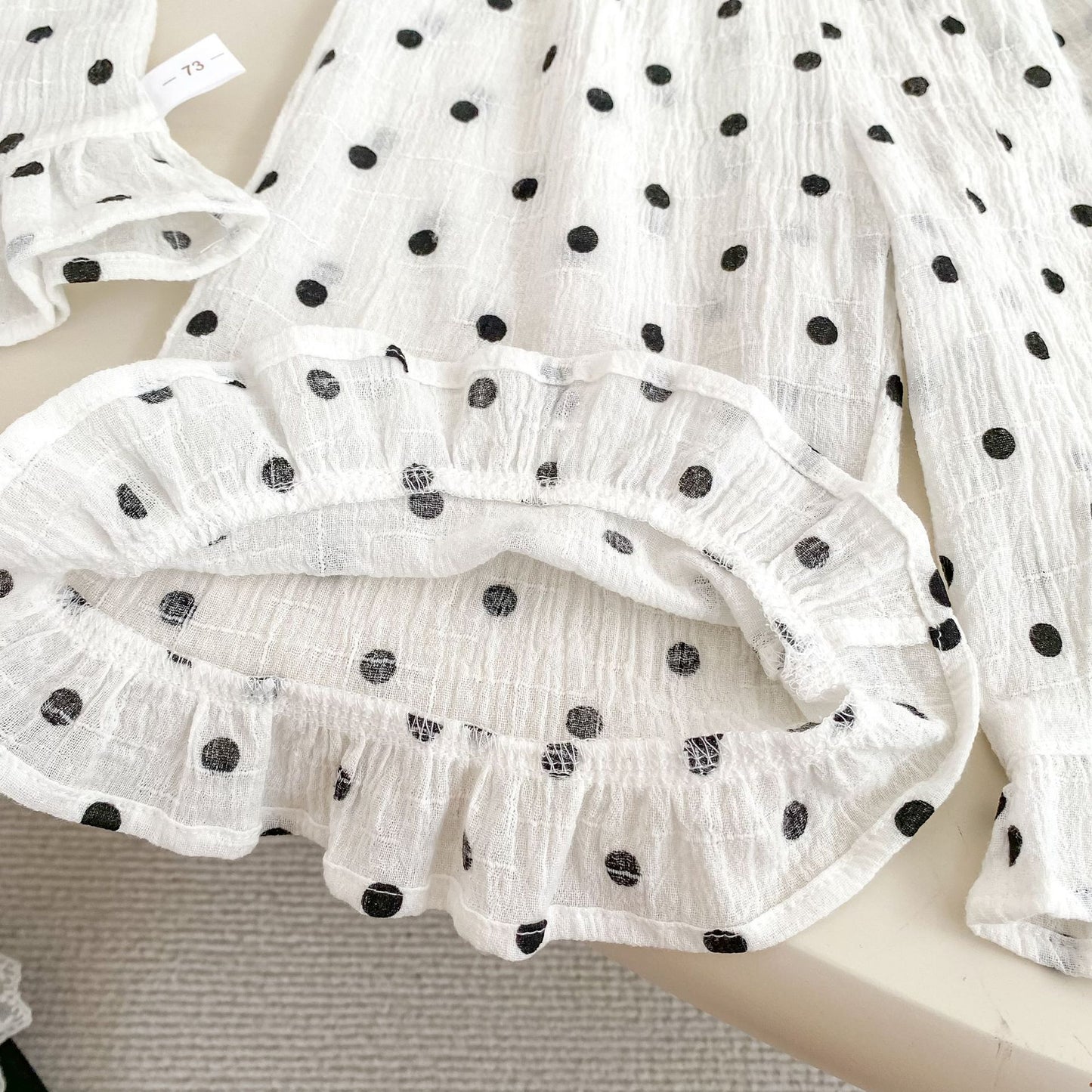 Arrival Summer Baby Kids Girls Sleeveless Dots Pattern Vest and Pants Clothing Set