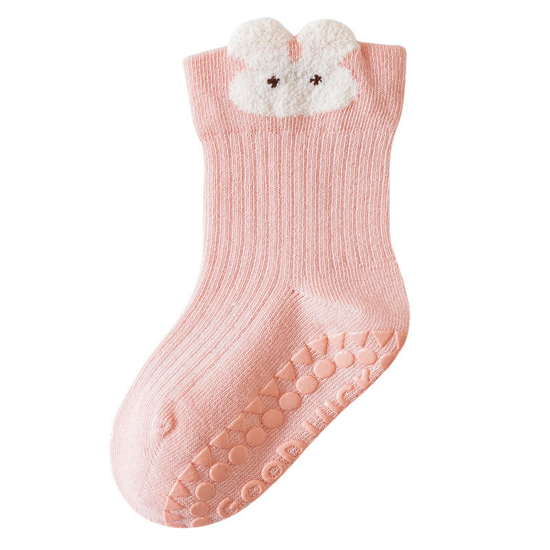 Autumn and Spring Baby Unisex Breathable Simple Letters and Cartoon Pattern Cute Socks, MyKids-USA®, Baby & Toddler Socks & Tights, MyKids-USA - Size/Age - S (0-1Y) - Color - Light Pink -  -  - TR2511222314-D