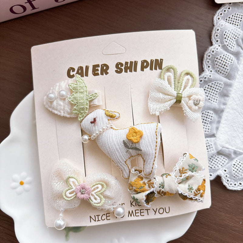 Collection of 5 Cartoon Hair Clips