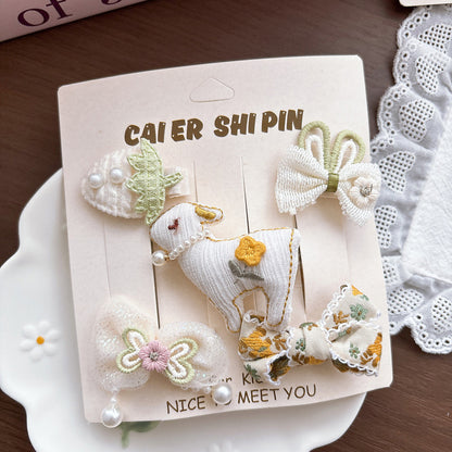 Collection of 5 Cartoon Hair Clips