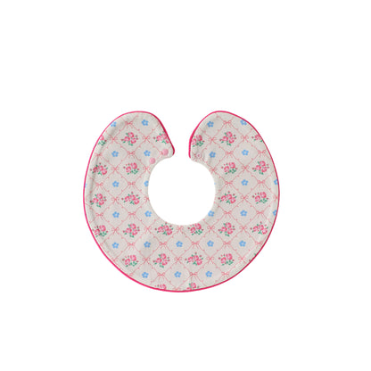 Adorable Simple Pattern Cotton Snap-on Round Shaped Bib, MyKids-USA®, Bibs, MyKids-USA - Size/Age - S (0-1Y) - Color - Light Pink -  -  - TR2512270950-D.