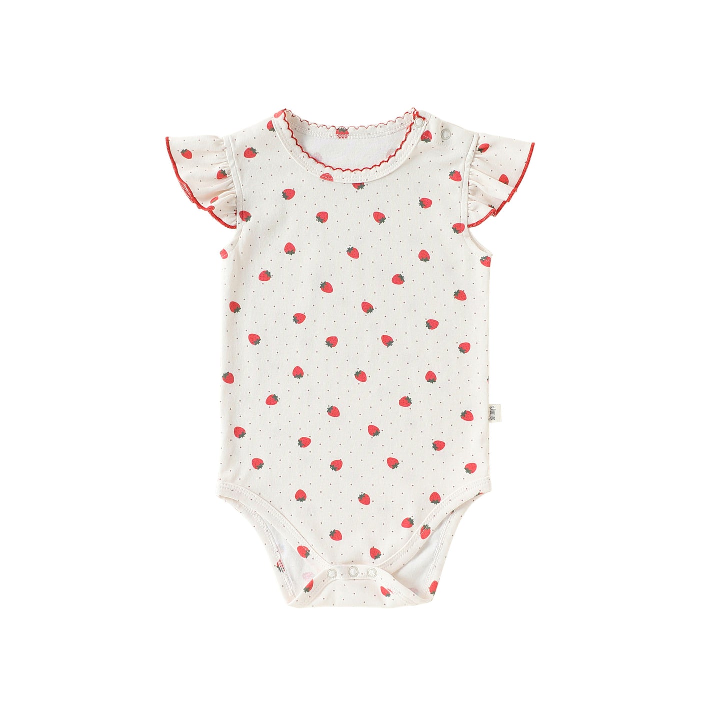 Summer Arrival Baby Unisex Sleeveless or Fly Sleeves Floral Bodysuits, MyKids-USA®, Bodysuits, MyKids-USA® - Size/Age - 66 (3-6M) - Color - Beige -  -  - TR2604212307-B.
