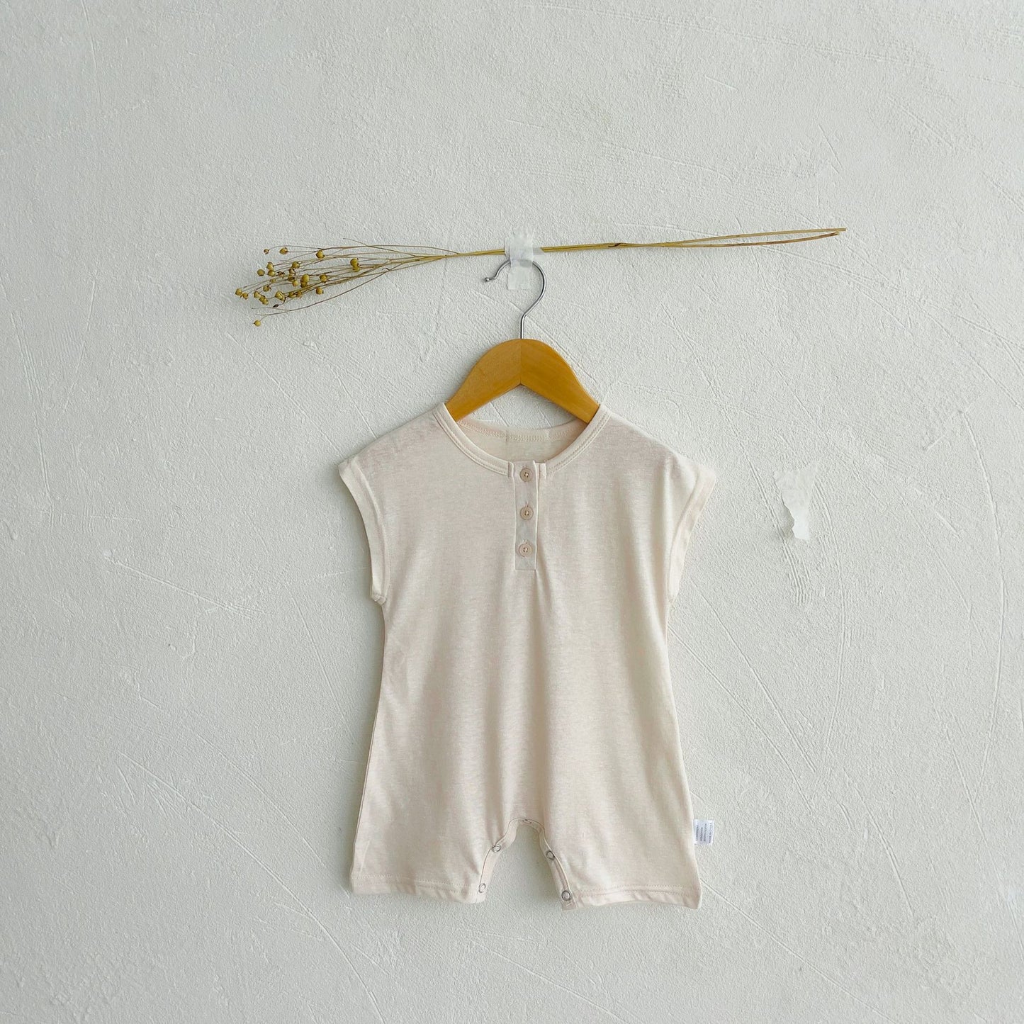 Hot Selling Summer Baby Kids Sleeveless Solid Color Rompers