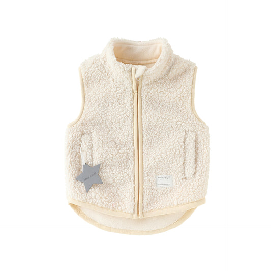 Arrival Winter and Autumn Baby Kids Unisex Fleece-Lined Sleeveless Vest, MyKids-USA®, Baby & Toddler Coats & Jackets, MyKids-USA - Size/Age - 80 (9-12M) - Color - Beige -  -  - TR2512270923-A.