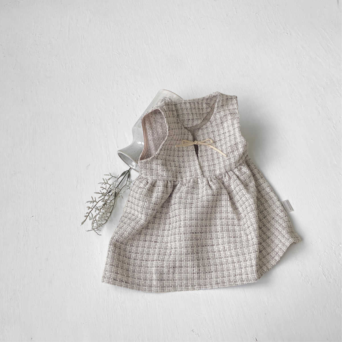 MyKids-USA® Autumn Arrival Baby Kids Girls Fashion Sleeveless Plaid Dress