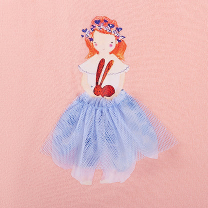 Summer Arrival Princess and Fairy Pattern Short Sleeves Dress for Stylish Girls