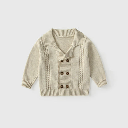 Arrival Autumn Baby Kids Boys Solid Color Striped Pattern Long Sleeves Cardigan, MyKids-USA®, Cardigans, MyKids-USA - Size/Age - 80 (9-12M) - Color - Apricot -  -  - TR2509042045-A