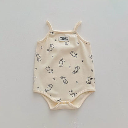 Summer Arrival Cheap Baby Unisex Casual Simple Pattern Sleeveless Onesies, MyKids-USA®, Baby One-Pieces, MyKids-USA - Size/Age - 66 (3-6M) - Color - Beige -  -  - TR2506161822-B