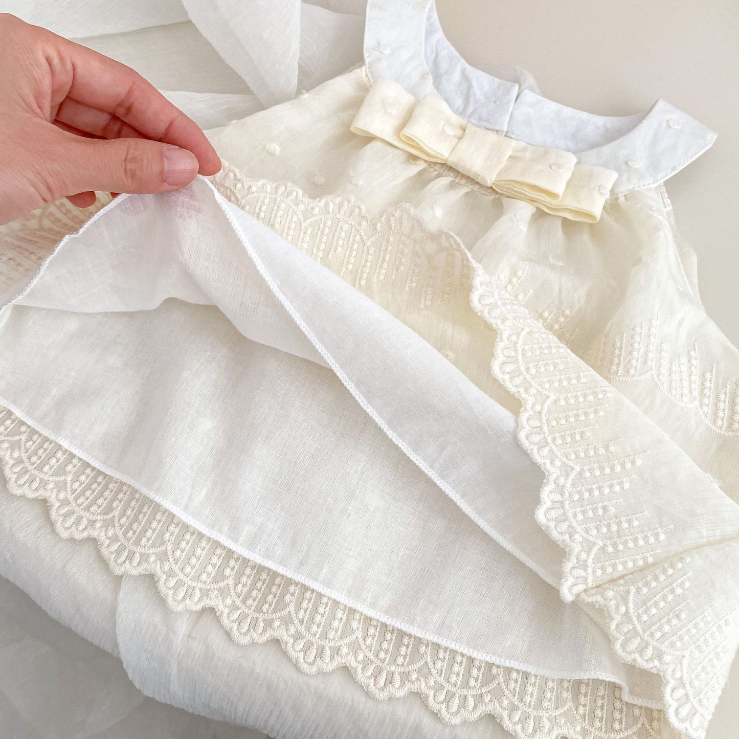 Summer Baby Kids Solid Color Sleeveless Dots Embroidery Pattern Top Dress and Pants Clothing Set for Girls, MyKids-USA®, Baby & Toddler Outfits, MyKids-USA -  -  -  -  -  -  - 