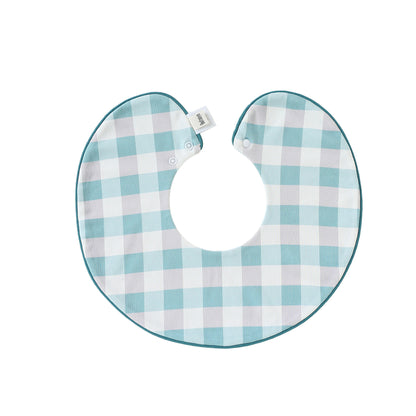 MyKids-USA® Adorable Geometric Pattern Snap-on Round Shaped Bib