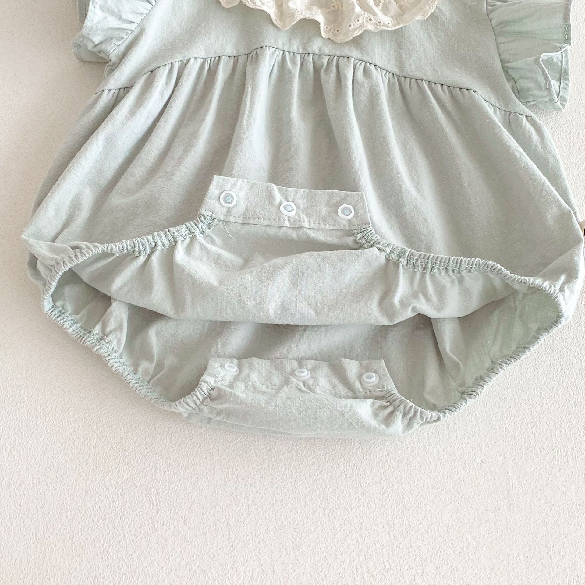 Summer Arrival Baby Girls Cute Fly Sleeves Color Patchwork Onesies, MyKids-USA®, Baby One-Pieces, MyKids-USA -  -  -  -  -  -  - 