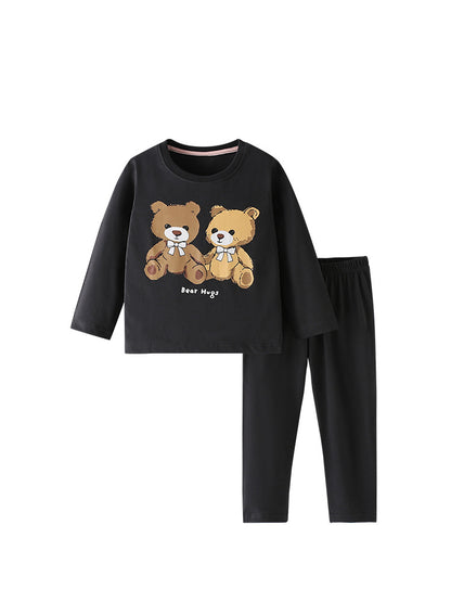 Spring and Autumn Boys Cartoon Teddy Bear Pattern Long Sleeves Top and Plain Pants Clothing Set, MyKids-USA®, Baby & Toddler Outfits, MyKids-USA -  -  -  -  -  -  - .