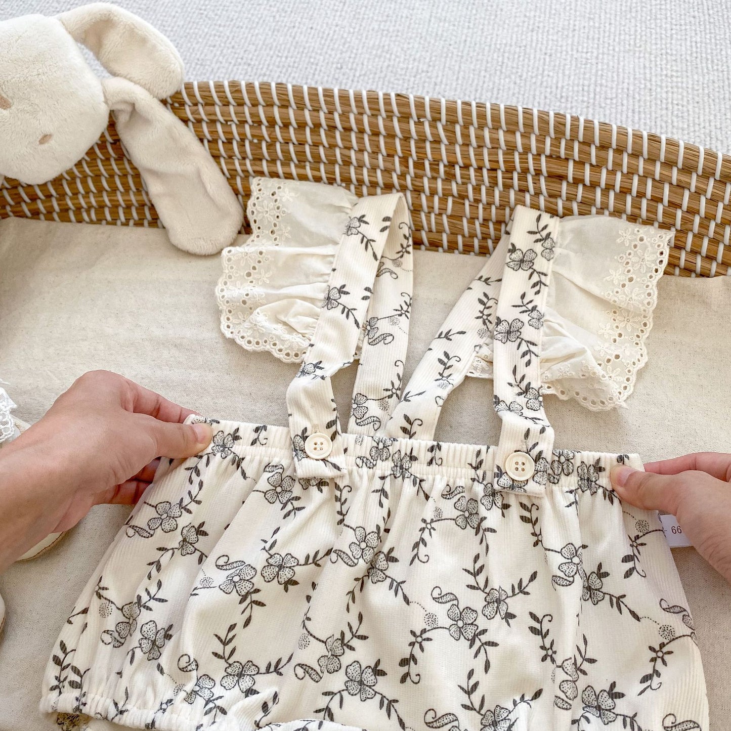 Arrival Autumn Baby Girls Long Sleeves Simple Top and Floral Print Overalls Onesies Clothing Set, MyKids-USA®, Baby One-Pieces, MyKids-USA -  -  -  -  -  -  - 