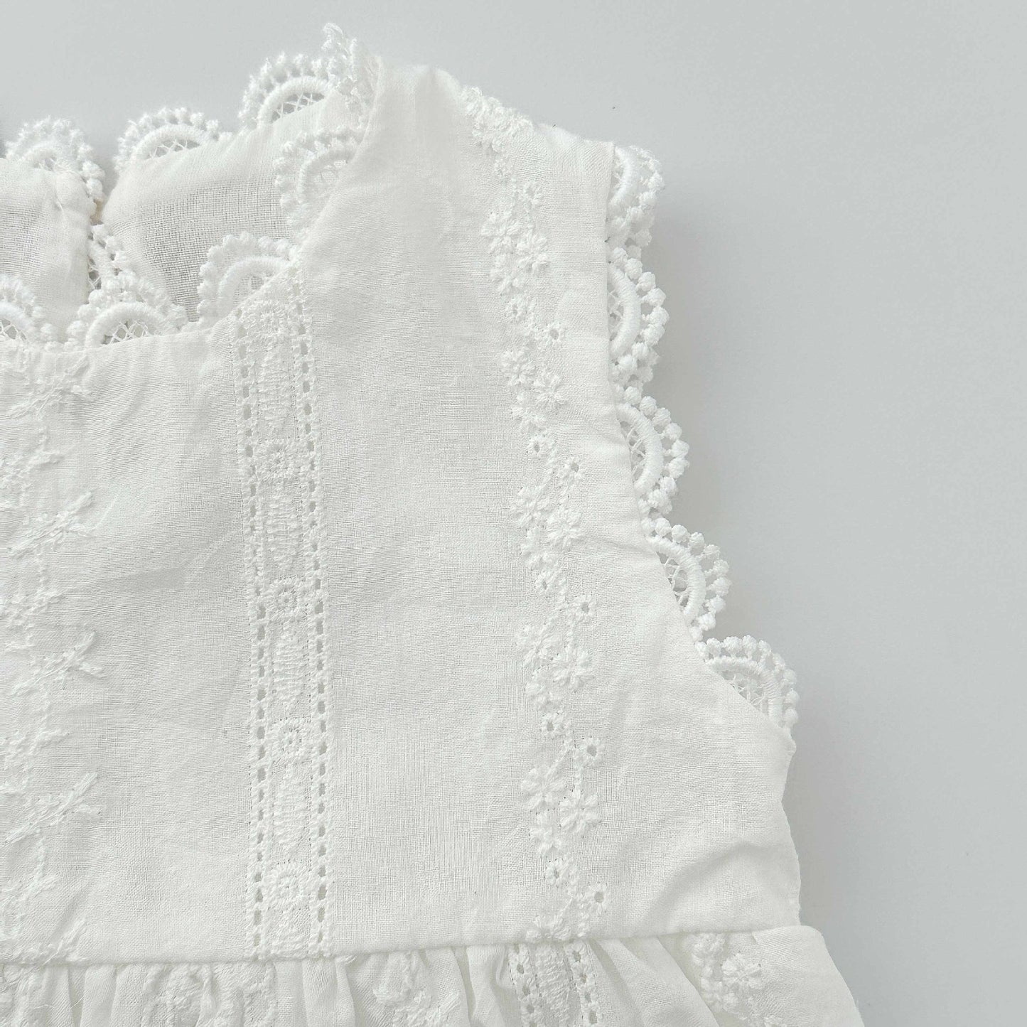 Summer Arrival Baby Girls Cute Solid Color Sleeveless Flowers Embroidered Onesies, MyKids-USA®, Baby One-Pieces, MyKids-USA -  -  -  -  -  -  - 