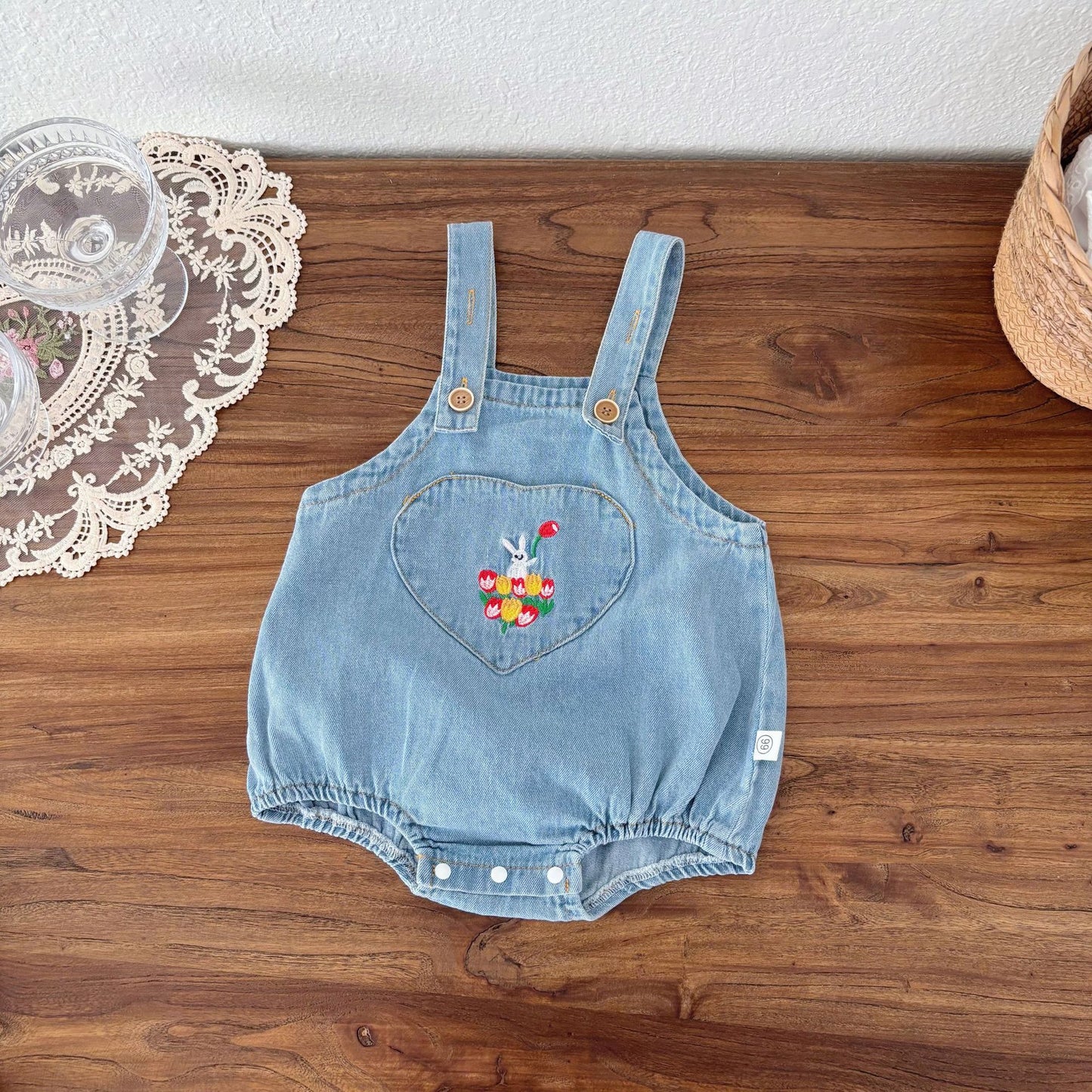 Summer Hot Selling Baby Kids Unisex Sleeveless Denim Blue Strap Onesies Overalls, White T-Shirt and Hat Clothing Set, MyKids-USA®, Baby & Toddler Outfits, MyKids-USA -  -  -  -  -  -  - 