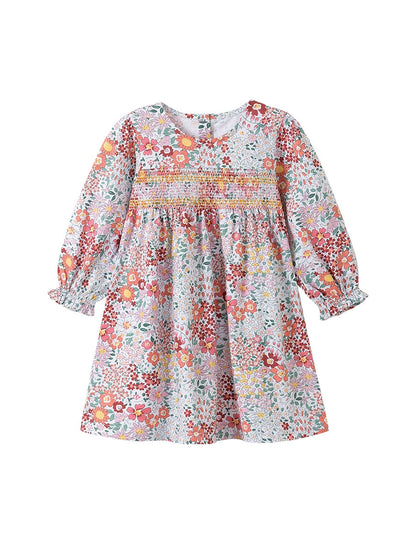 Arrival Autumn Girls Floral Pattern Long Sleeves Crew Neck Dress, MyKids-USA®, Baby & Toddler Dresses, MyKids-USA -  -  -  -  -  -  - 